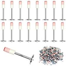 Set 50 cuie rotunde pentru pistol de fixare a cuielor manual, durabile, rezistente la rugina, de 7.3 mm