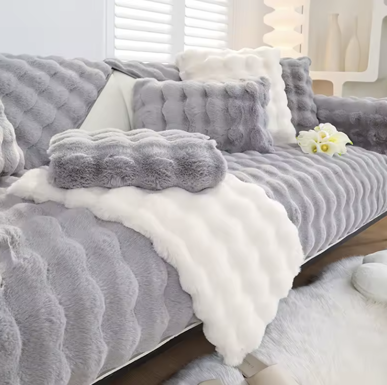 Husă pufoasă pentru canapea – protecție groasă și călduroasă (70x150cm)