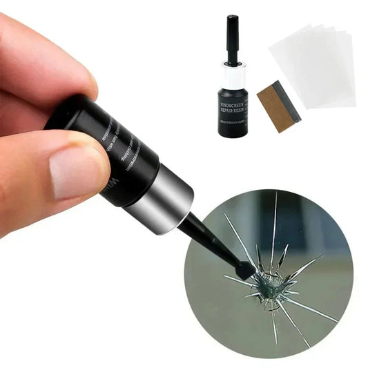 1+1 CADOU - Kit rapid pentru repararea fisurilor și zgârieturilor la parbriz