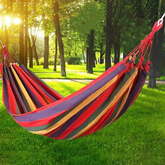 Pachet 1+1 CADOU Hamac simplu din bumbac, dimensiuni 200 x 80 cm