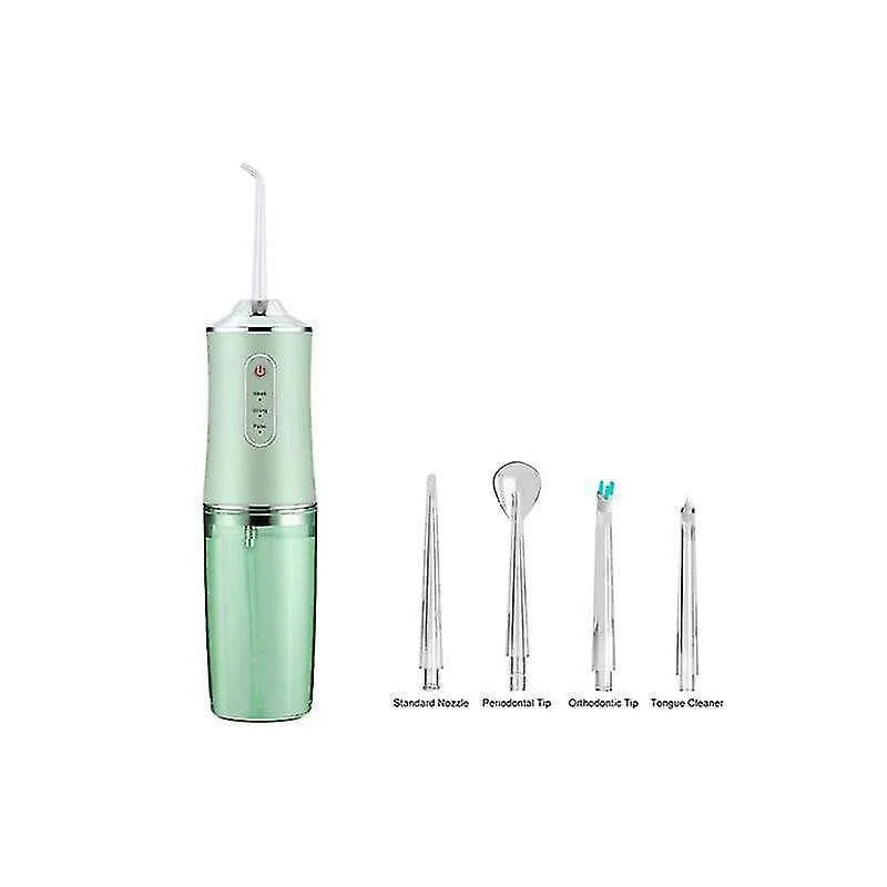 1+1 CADOU Irigator oral pentru dus bucal cu 4 capete de curatare, rezervor 220 ml