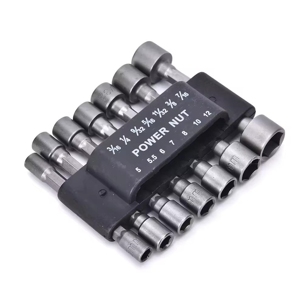 Set profesional 14 biți tubulari hexagonali – pentru șurubelnițe electrice și pneumatice