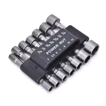 Set profesional 14 biți tubulari hexagonali – pentru șurubelnițe electrice și pneumatice