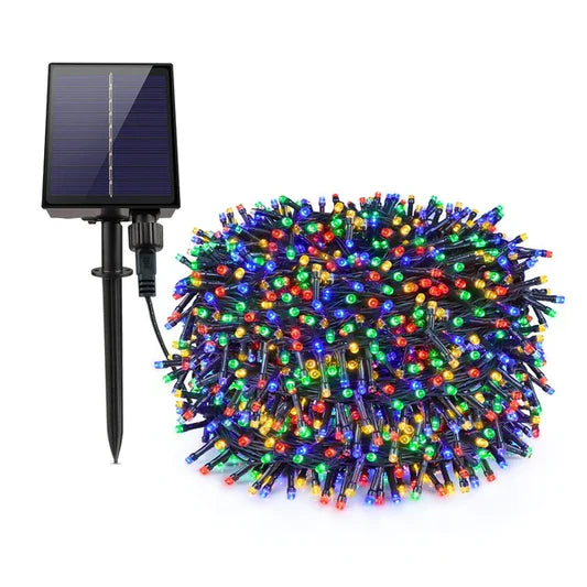 Instalație Solară cu 500 LED-uri, 50 Metri, Multicolor