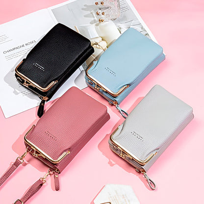 Set 2 Genți Mini Crossbody pentru Telefon și Accesorii, Roz și Albastru