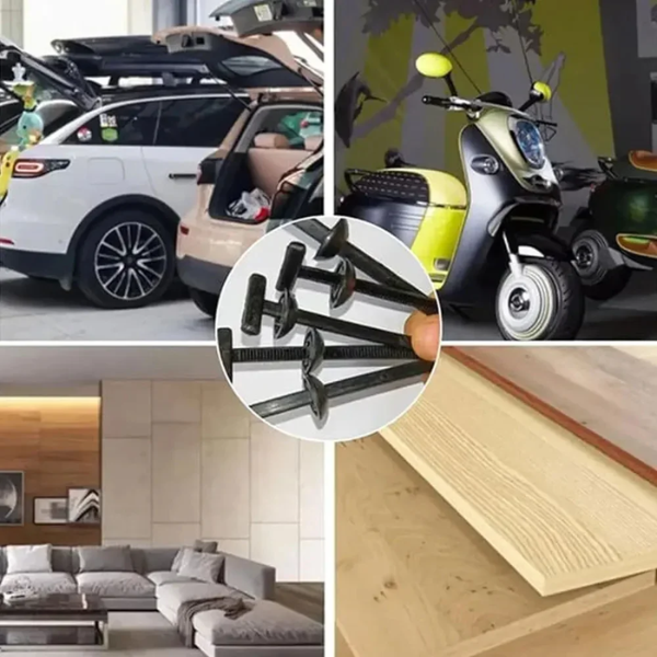 Set 100 Coliere Auto Reutilizabile cu Pin & Buton – Pentru Reparații Rapide