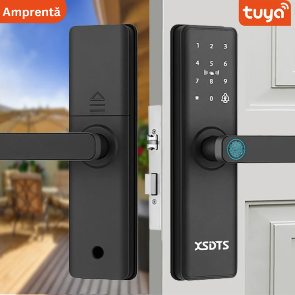 Yală Electronică Smart cu Amprenta si Control din Telefon