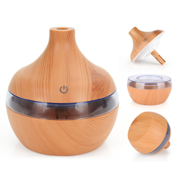 1+1 CADOU Umidificator aromaterapie pentru camera + CADOU 24 uleiuri esentiale pentru aromaterepie