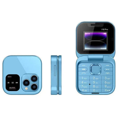 Telefon de Buzunar Pliabil Flip i16 Pro, Dual SIM