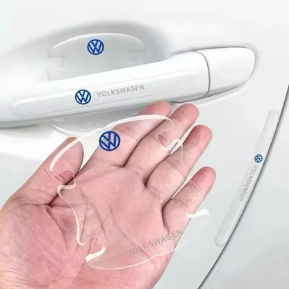 Stickere transparente anti-coliziune pentru uși și mânere auto, 8 buc.