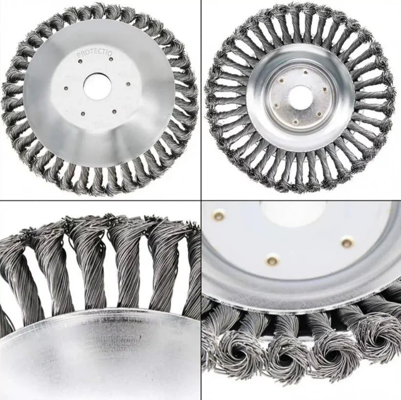1+1 CADOU Disc motocoasa tip perie de sarma /pavele 6'' 150 mm