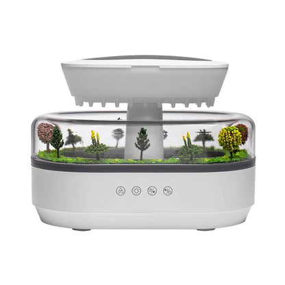 Difuzor și Umidificator cu Lumină și Sunet de ploaie