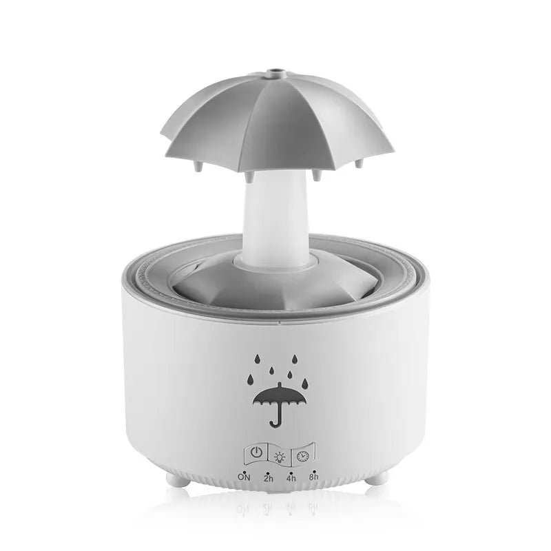 Difuzor Aromaterapie cu Efect de Ploaie și Lumină Ambientală