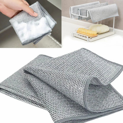 Set de 10 x Lavetă de Sârmă non-abrazivă pentru vase