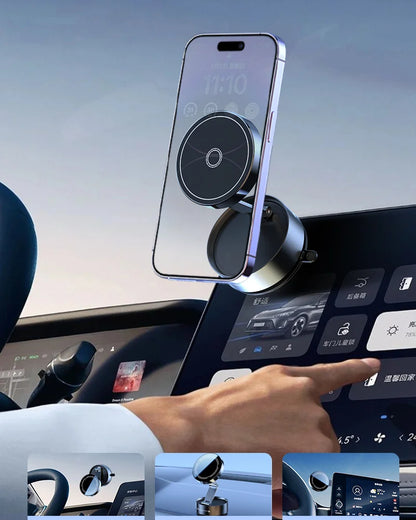 Suport Auto Magnetic cu Ventuză și Rotire 360°