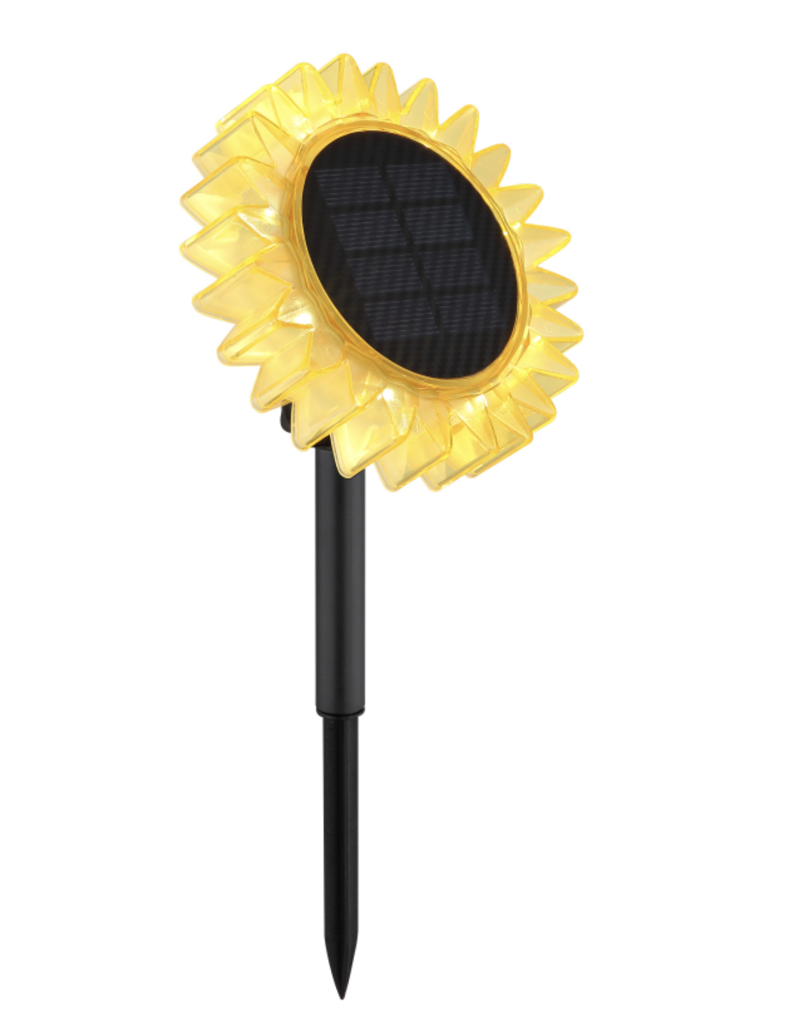 1+1 CADOU, Lampă Solară LED Floarea-Soarelui, 8 LED-uri Lumina Calda, Iluminare Automată