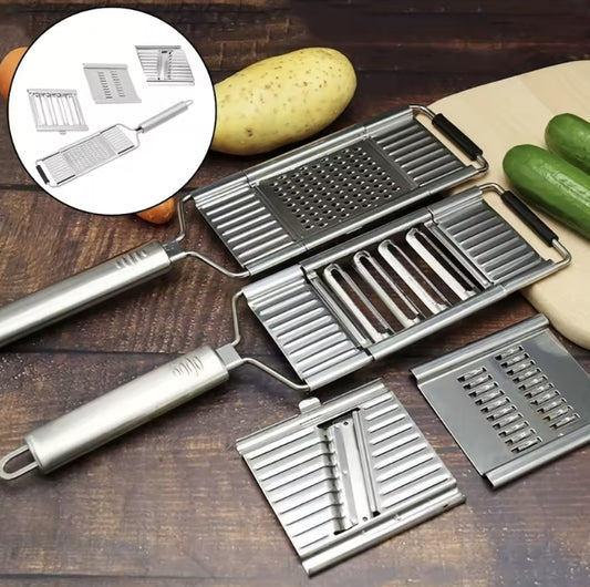 Feliator manual din inox pentru fructe și legume, multifuncțional, compact și practic – OFERTĂ SPECIALĂ 1+1