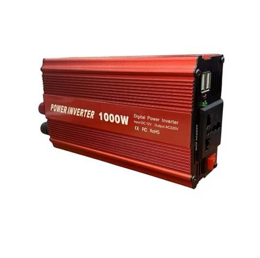 Invertor de Tensiune 12V-220V, 1000W, Ventilator de Răcire și Protecții Multiple
