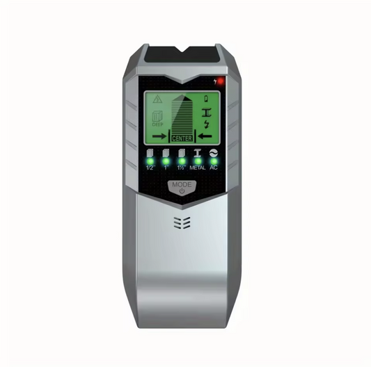Scanner perete multifuncțional 5 în 1 – detectare lemn, metal și fire AC